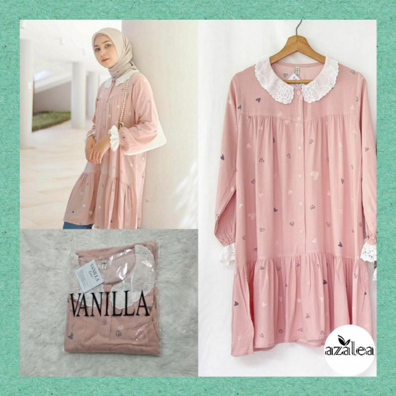 [Azalea] Moly Blouse vanillahijabofficial Jeenaa Blouse Lily Blouse Love Blouse Anne Blouse Vanilla 