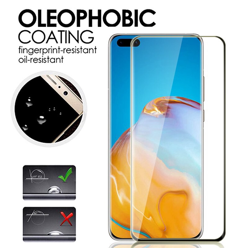 Pelindung Layar Tempered Glass Huawei P40 Pro dan P30 Pro Paket 2 in 1