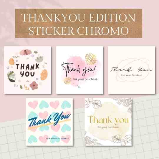 

STICKER CHROMO KEMASAN TERIMA KASIH THANKYOU MURAH CEPAT/ UCAPAN / HAMPERS / THANKYOU / LABEL / STICKER UCAPAN / STICKER KOTAK / STICKER THANK YOU / STICKER TERIMA KASIH