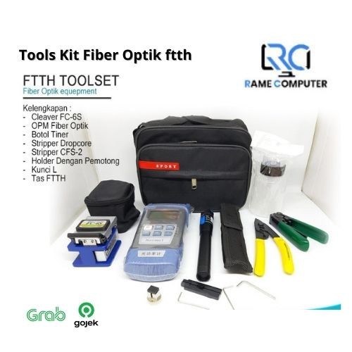 FTTH Tool Kit Set Lengkap OPM VFL Cleaver FO Fiber Optik Tool Kit FO Fiber Optic Tool Kit