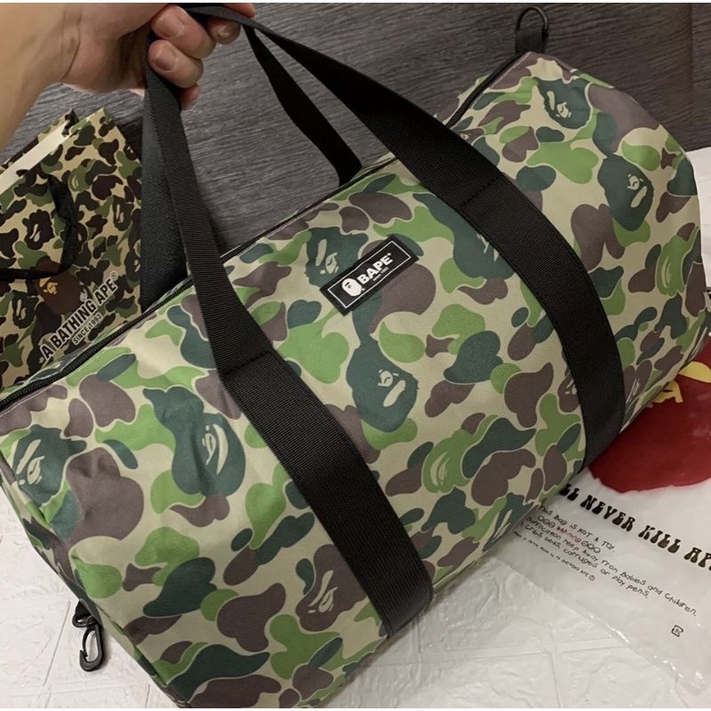 Tas Selempang Dufflebag Bape Camo