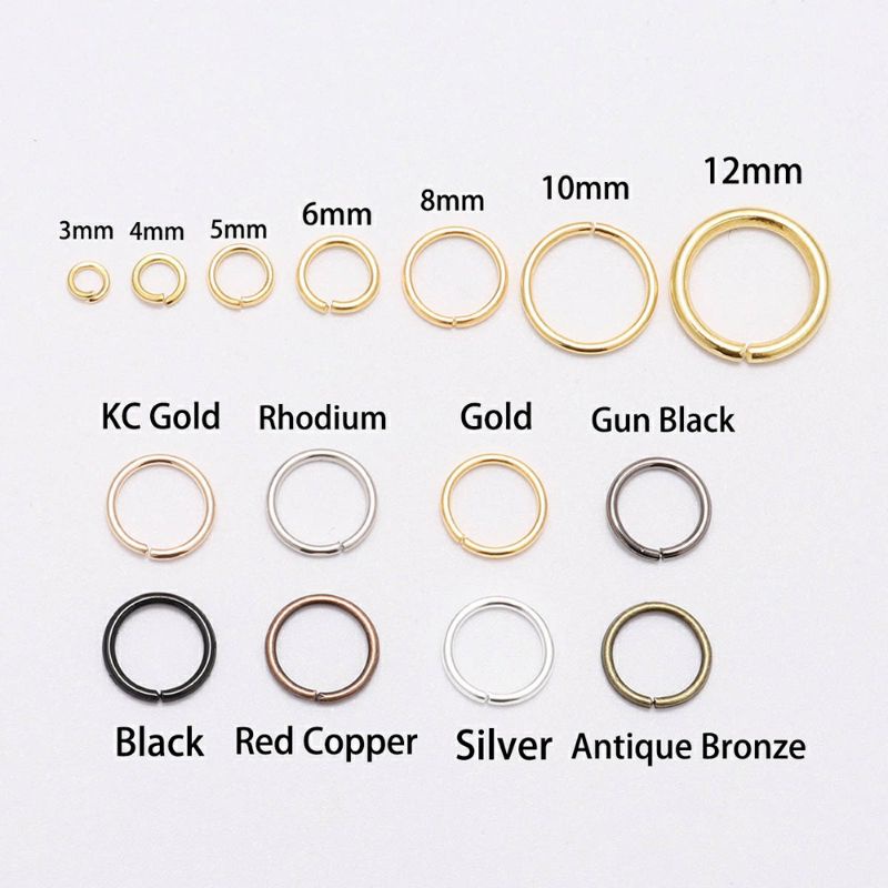 (20 gram) Ring O Bahan Aksesoris Jump Ring Pengait Rantai