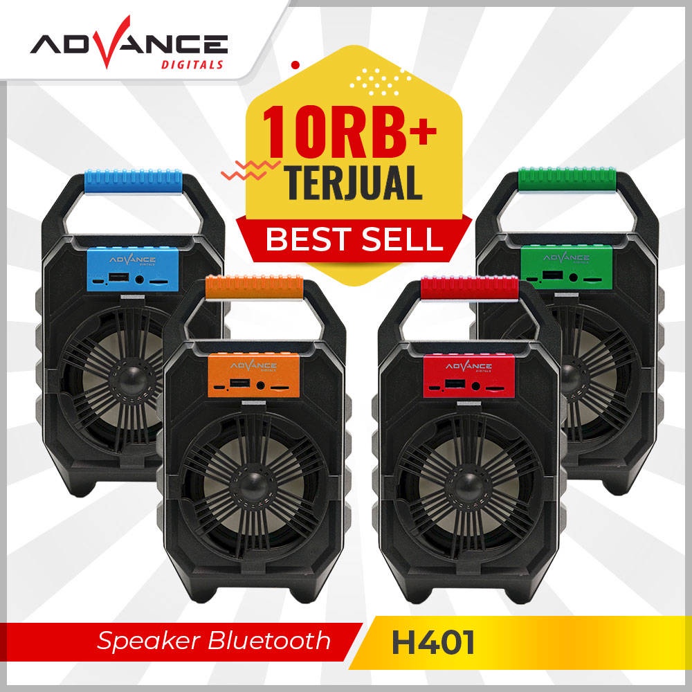 【READY STOCK】 Advance 100% Ori Speaker Bluetooth Portable H401 Speaker Super Portable Misic Box Sub woofer Karaoke USB FM Radio warna acak