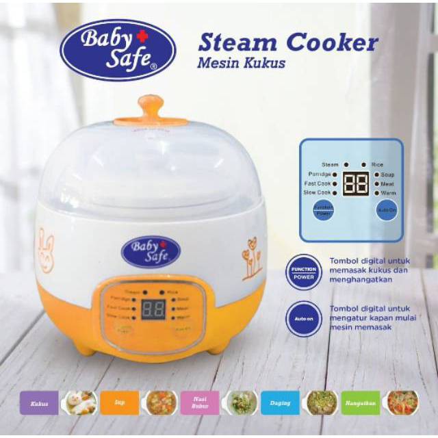 BABY SAFE - DIGITAL STEAM COOKER LB010 / MESIN KUKUS MPASI BAYI