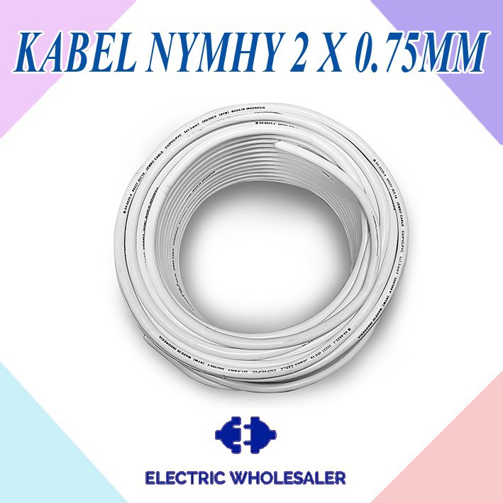 KABEL ETERNA NYMHY 2 X 0,75 MM PER METER