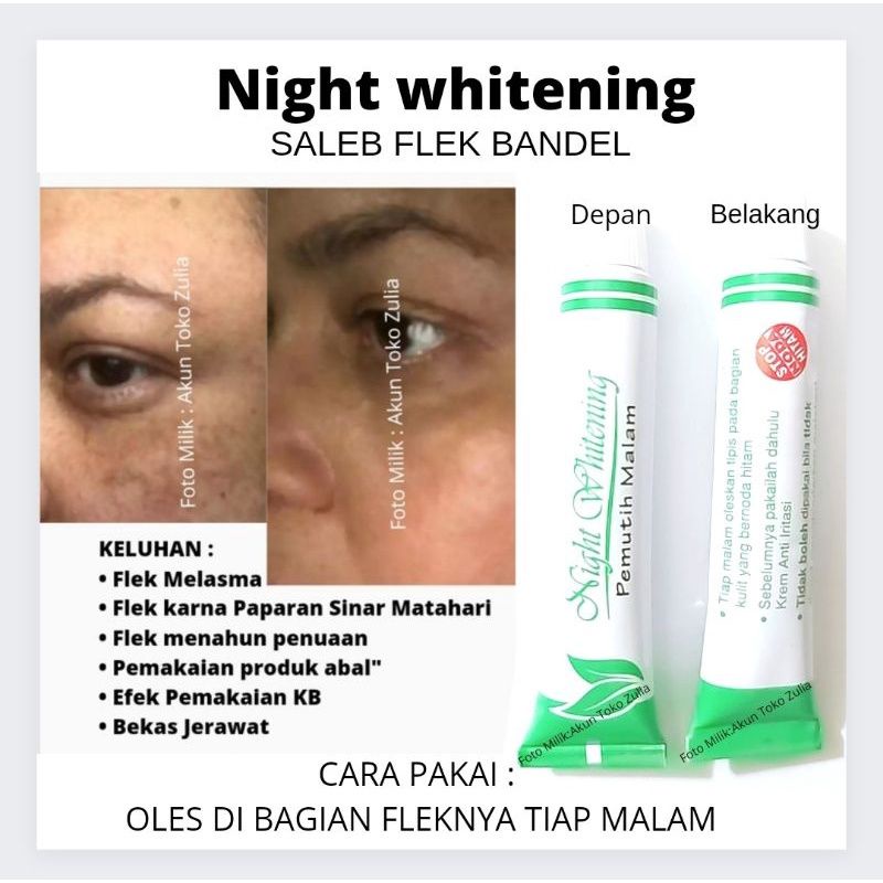 SALEP FLEK Liz night whitening