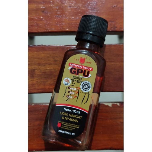 Gpu Aroma Jahe 30 ML / Pegal Linu / Nyeri Sendi / Sakit Punggung / Minyak Urut dan PIjat