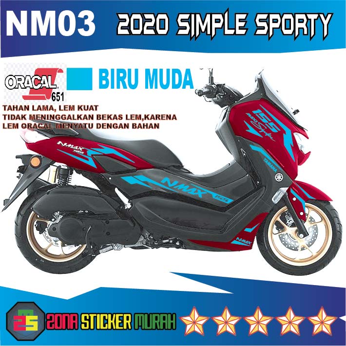 stiker nmax baru 2020 cutting sticker minimalis simple sporty