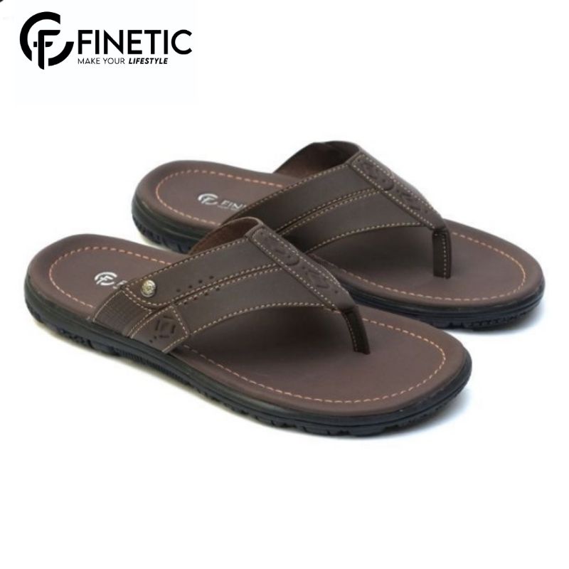 SANDAL PRIA KULIT FINETIC Z 04 ORIGINAL SENDAL JEPIT KULIT TERLARIS