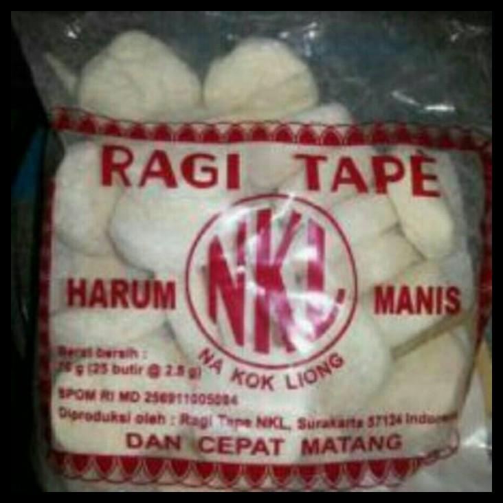 

TERBARUU!! Ragi Tape NKL 1 Pack Besar/ 1 Bal ( Isi 25 Bungkus) SALE