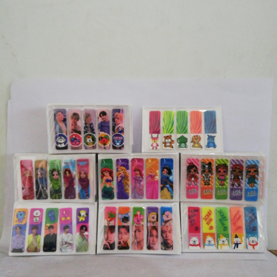 

STICKY NOTES PLASTIK Memo PEMBATAS BUKU