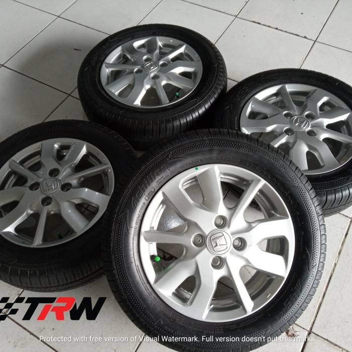 Velg mobil seken OEM Honda Brio Satya Ring 14 ban Achilles 175 65 R14