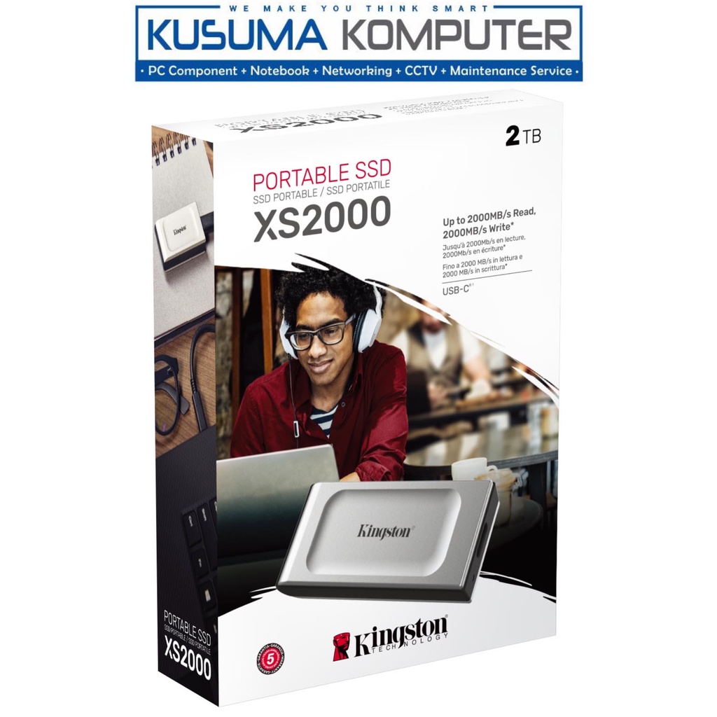 Kingston XS2000 2TB SSD Eksternal Portable SSD SXS2000/2000G