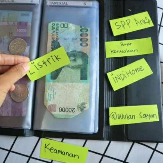 

[KODE SGIjk] Binder Keuangan Ziplock Budgeting Nabung Tabungan Uang Planner Organizer Keuangan A01
