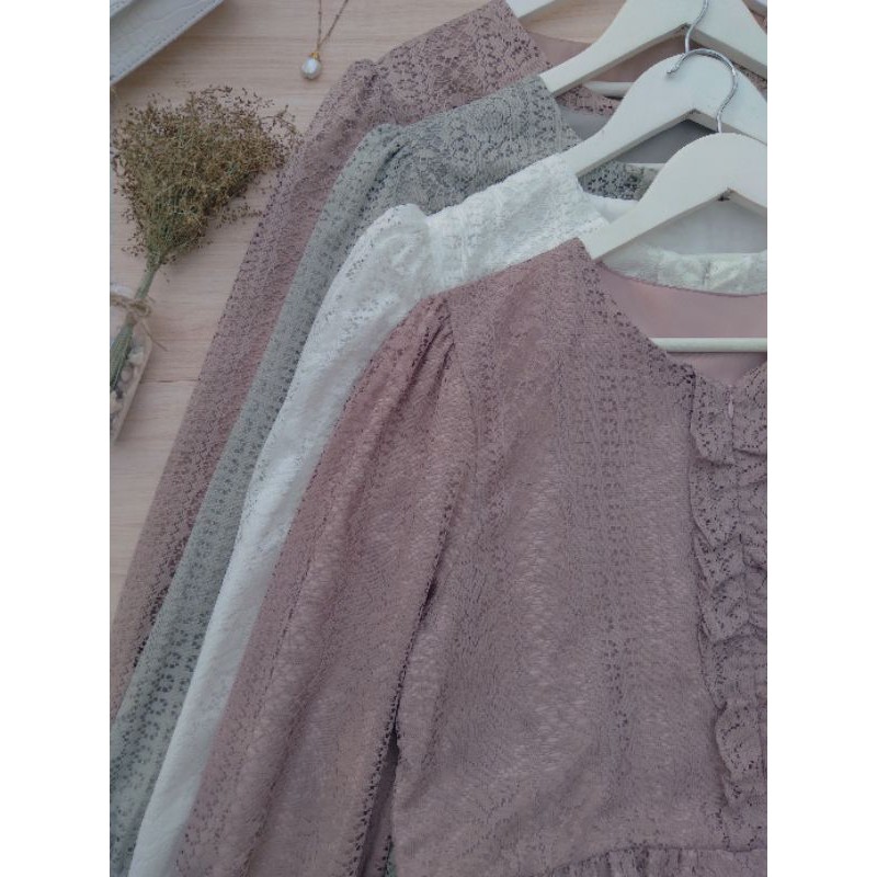 Eonni Premium Lace Dress by STUD HijabStore