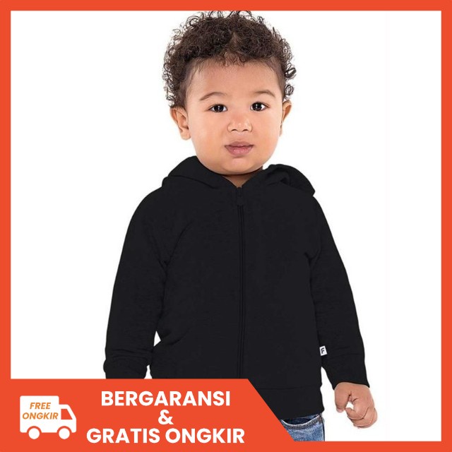 Jaket Anak Laki Laki dan Perempuan terbaru bahan flecee Polos umur 6 bulan sampai 6 tahun Murah