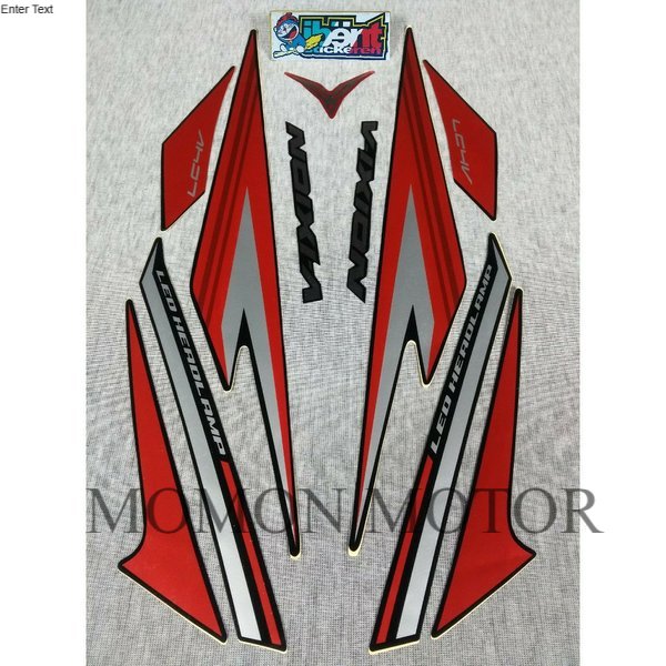 Sticker STIKER STRIPING LIS STANDAR  YAMAHA VIXION MERAH  2017 2018