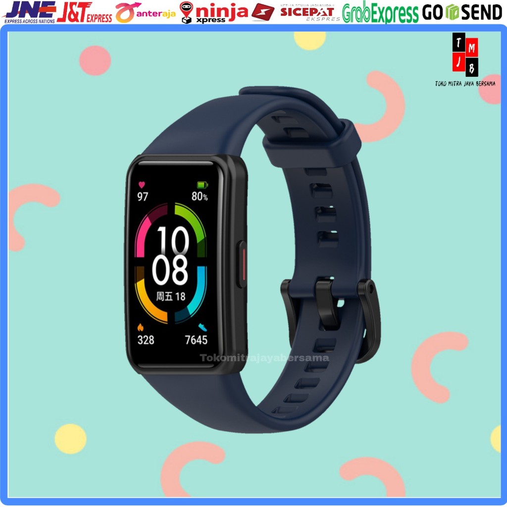 STRAP SILIKON GELANG TALI RUBBER SILICONE HUAWEI HONOR BAND 6