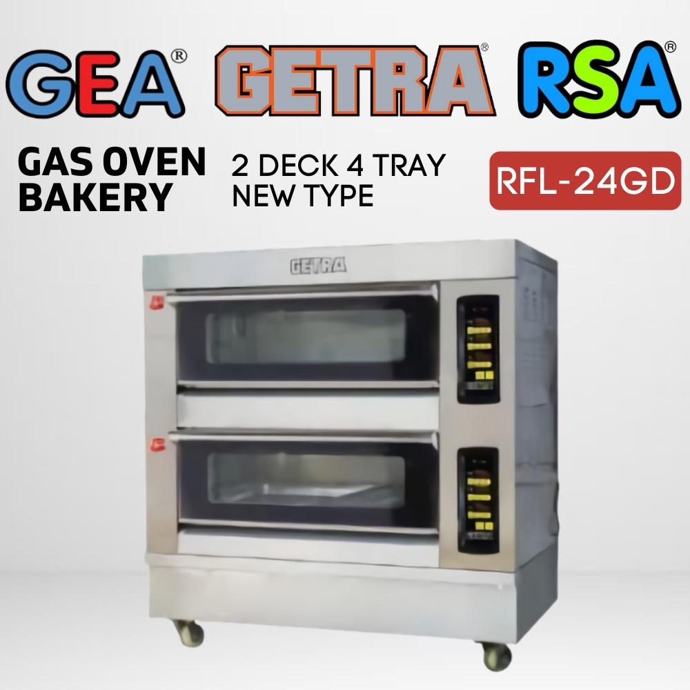 OVEN GETRA 2 DECK 4 TRAY RFL 24GD PEMANGGANG ROTI KUE ORIGINAL