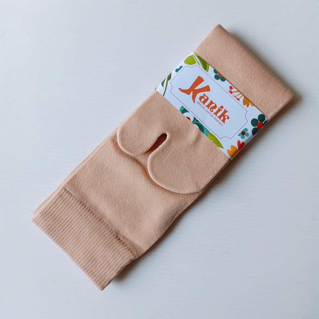 Kazarasock - Kaos Kaki Kanik Jempol Telapak Hitam Slimfit - Kaos Kaki Jempol Muslim Halal