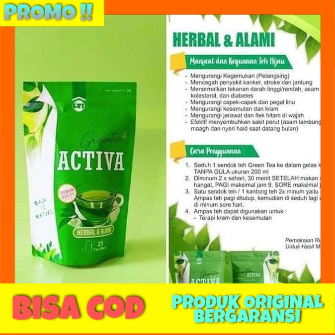 

Green Tea Activa Urai | Green Tea Aktiva | Teh Hijau Herbal |
