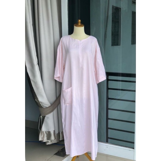 Daster Rayon Habel / DASTER POLKA Longdress, Lengan raglan 3/4-DLT 17