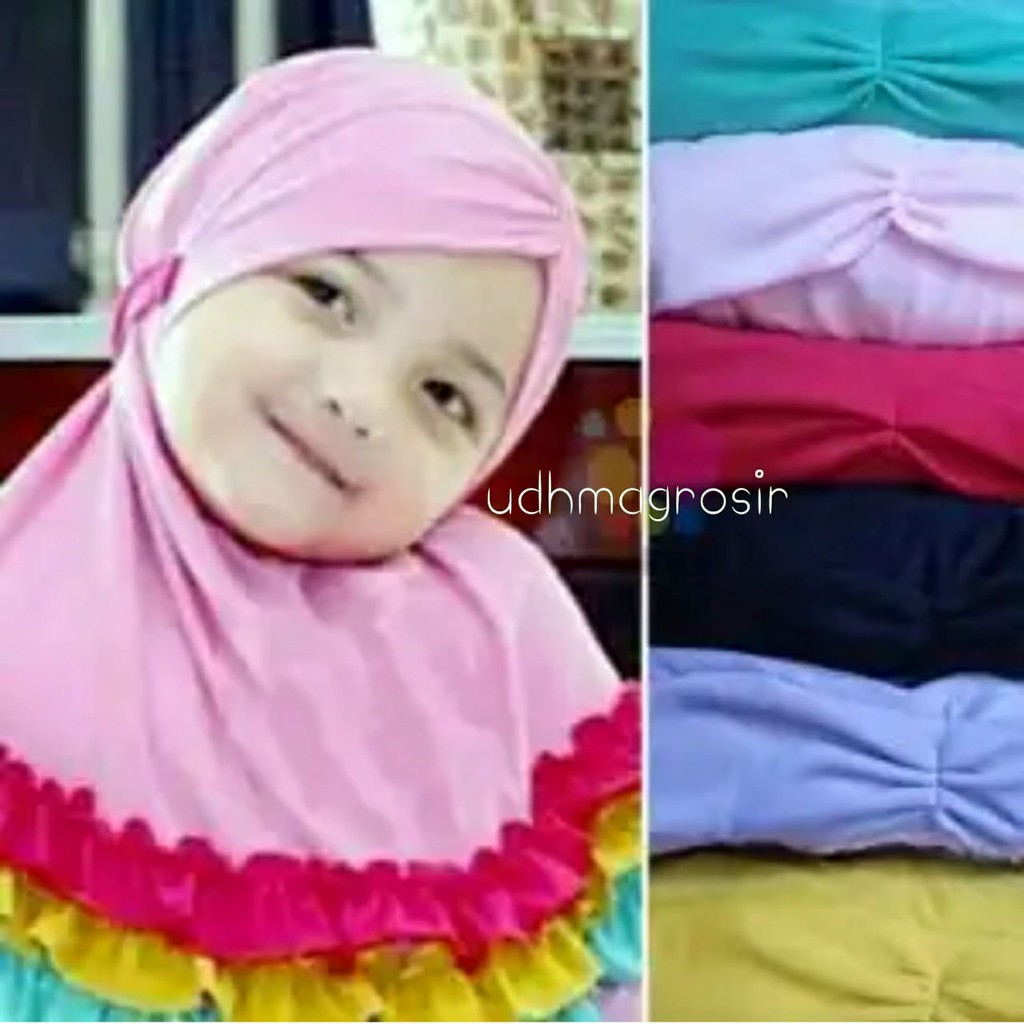 Hijab bayi syiria gotik / jilbab anak poni tali