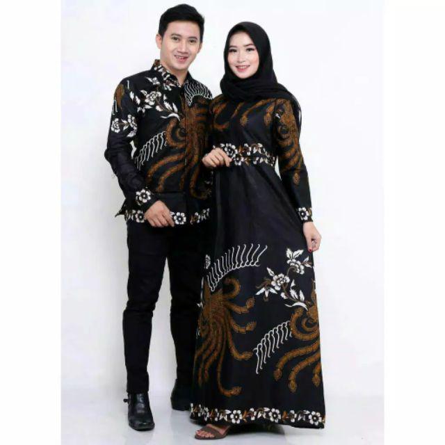 Terbaru Dan Termurah !!! 6 Varian Couple Gamis Longdress Batik
