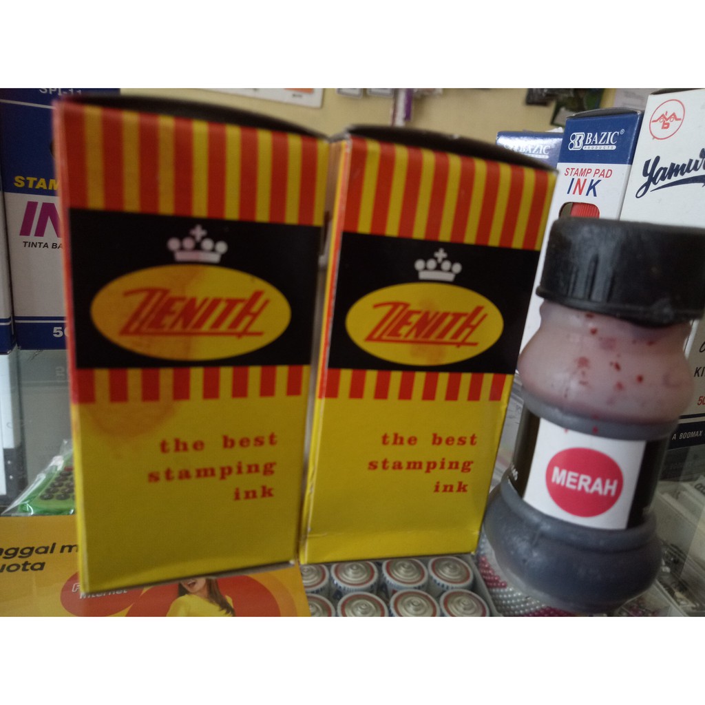 

Tinta Stempel Stamping Ink ZENITH Warna Ungu