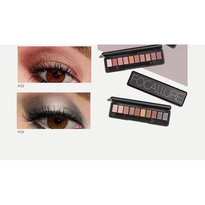 #4 - FOCALLURE TEN COLORS EYESHADOW PALETTE (FA-08)
