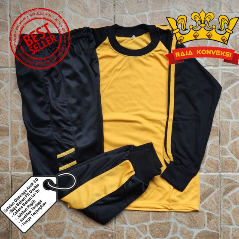 Setelan Olahraga Anak SD Panjang dan Pendek/Stelan Baju Training Olahraga Anak