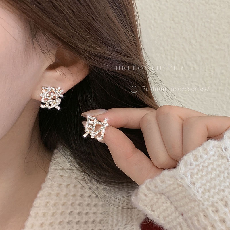 Anting Stud Mutiara Berlian Imitasi Serbaguna Untuk Wanita
