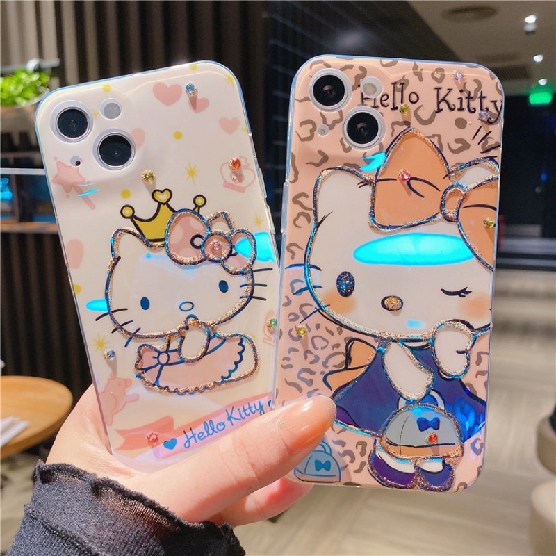 Pink Hello Kitty Queen Softcase for iphone XS XS Max XR 11 Pro Max 12 Pro Max 13 Pro Max