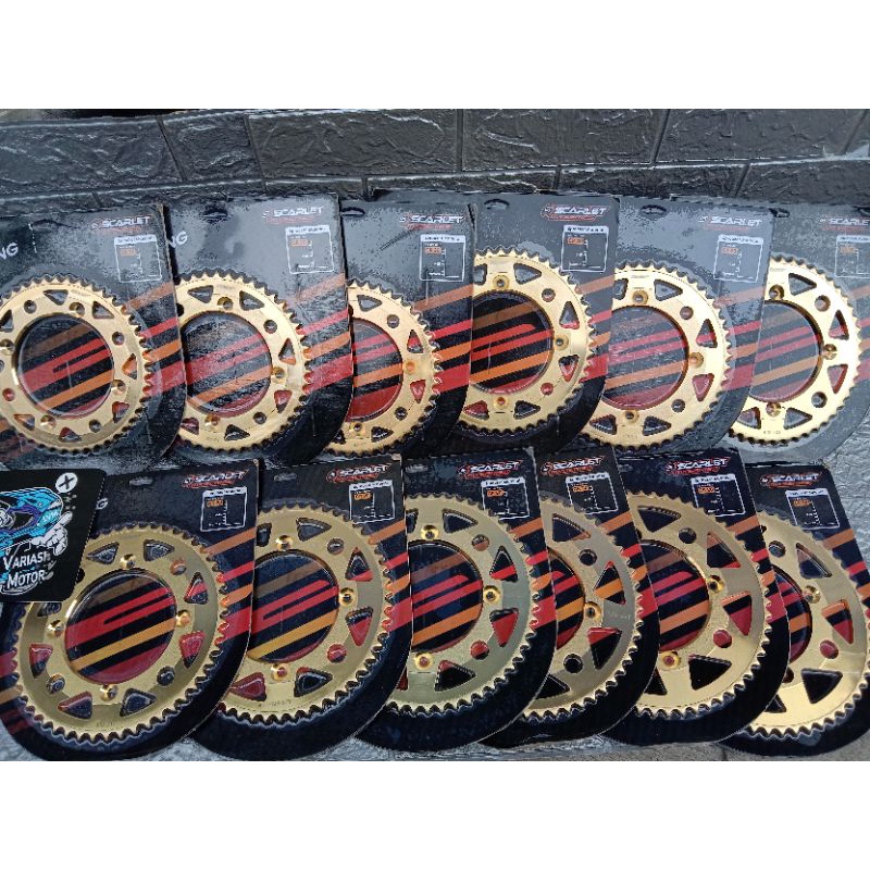 Gear KLX 150 Gear Belakang  uk 45 sampai 56 Scarlet Klx 150 Gear Belakang scarlet gold klx 150