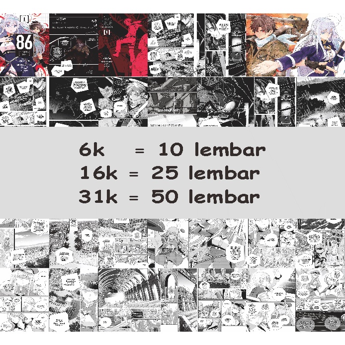 Poster Anime Manga Wall HVS Komik