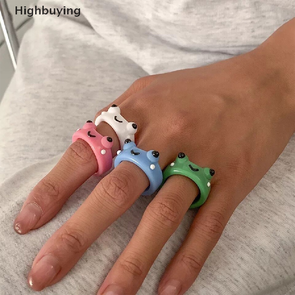 Hbid Cincin Motif Kartun Kodok / Ayam Untuk Wanita