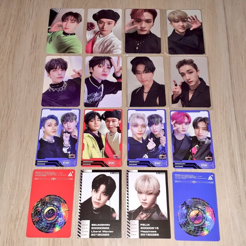 Stray Kids ODDINARY official photocard album lee know, chan, changbin, bangchan, seungmin, I.N, Feli