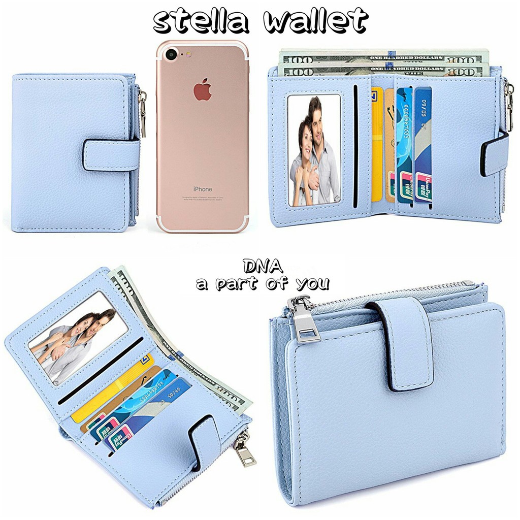 Promo Dompet Wanita Lucu Elegan Bahan Taiga Ukuran 20x20 Warna Ungu Tosca Biru Hitam Fanta Murah