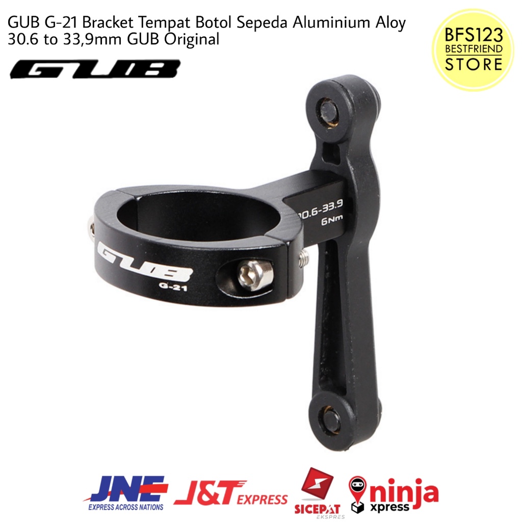 GUB G21 Bracket Tempat Botol Sepeda G-21 Aluminium Aloy 30.6 to 33,9mm Original