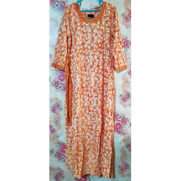 Daster Long Dress Huza J-12879 S Sabrina (U3) | Dress Huza Batik