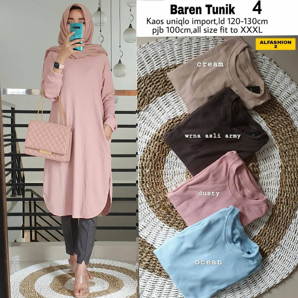 MC- Tunik Kaos Jumbo Premium Baren #4 by Alfashion Solo