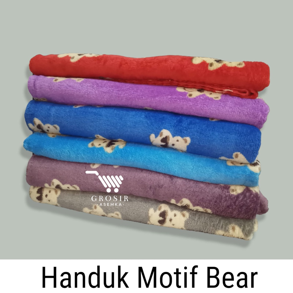 Handuk Mandi Dewasa Microfiber uk 70 x 140 New Motif