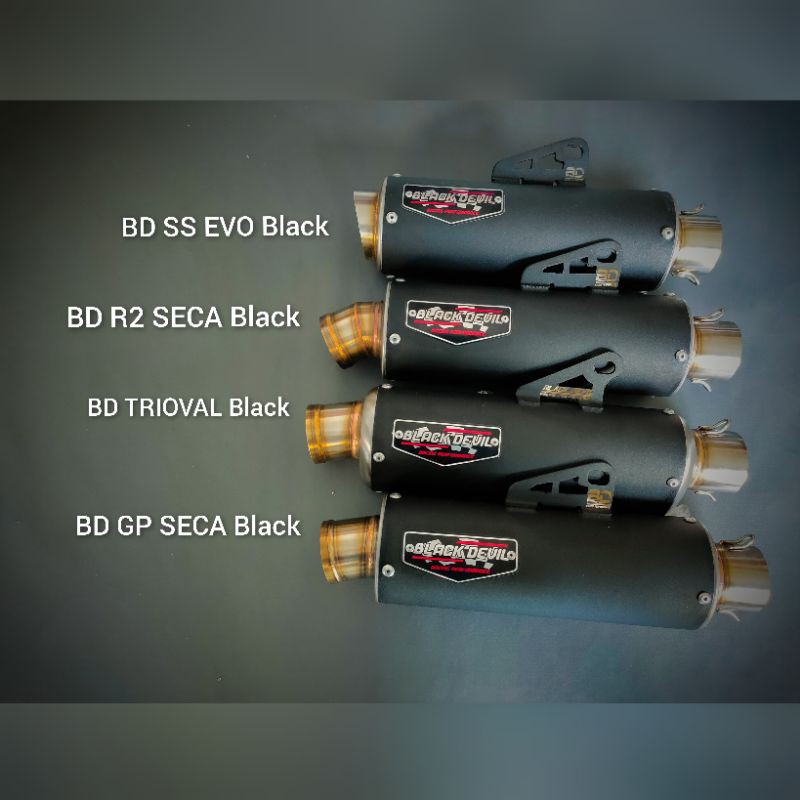knalpot Black Devil silencer Black series
