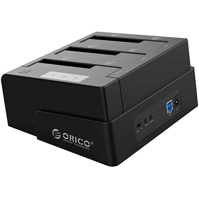 Docking ssd hdd hard drive disk orico 3 slot 2.5&quot; 3.5&quot; sata III usb 3.0 5Gbps offline clone duplicator station 6638us3-c 6638-us3