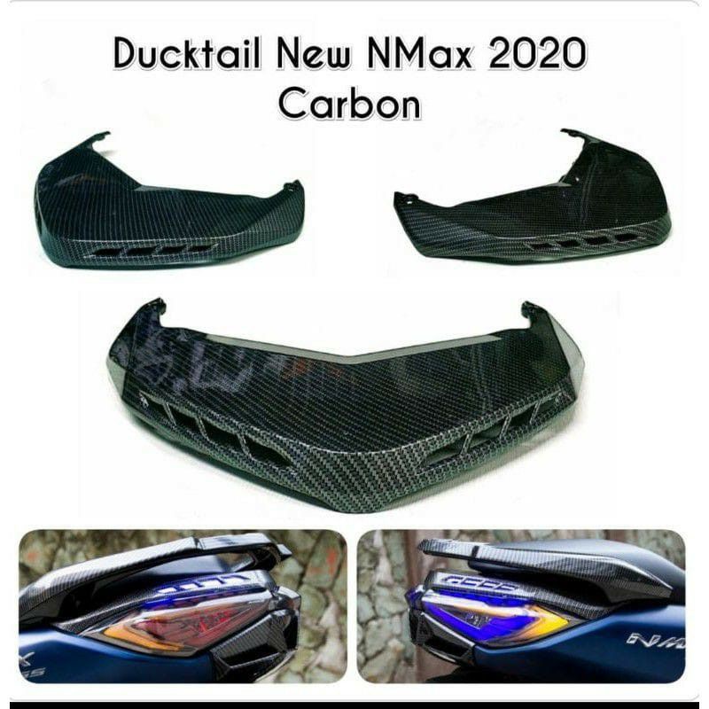 ducktail/sirip lampu stop carbon nemo nmax new 2020-2021