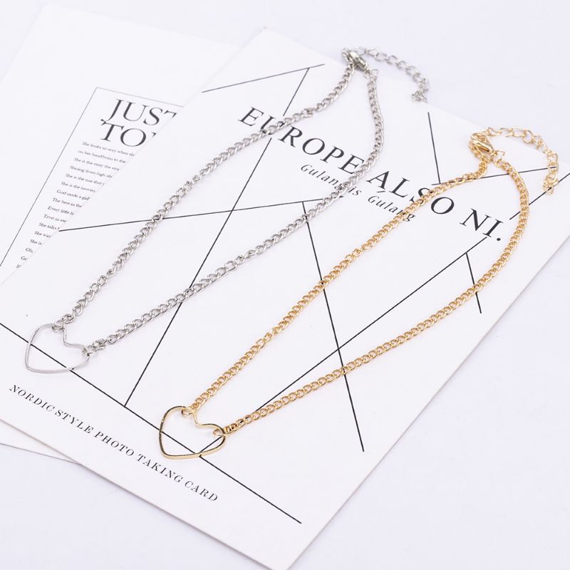 PROMO TERMURAH!! COD Kalung wanita bandul love simple korean style acc