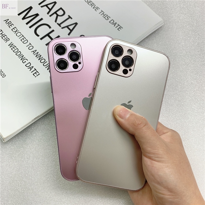 Casing Iphone 11 12 13 Pro Max X XR XSMAX 11pro 12pro 13pro Bahan Metal Frosted Anti Jatuh Dan Sidik Jari