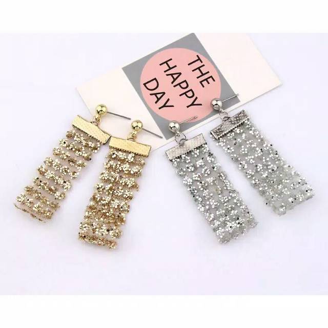 Anting gantung sequin