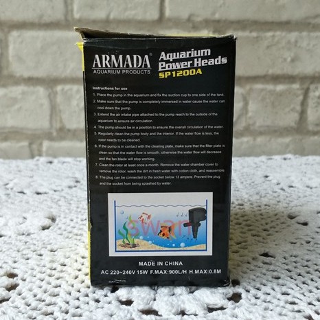 Pompa aquarium armada 1200 sp1200 sp 1200 sp1200a Aquascape