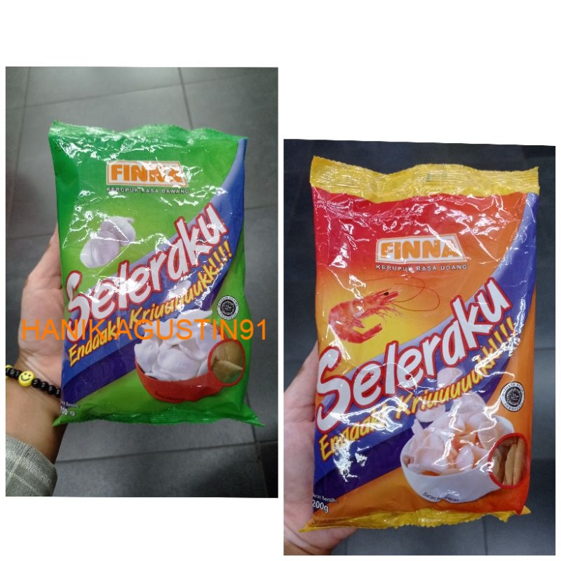 

FINNA SELERAKU UDANG 200GR / kerupuk bawang / Kerupuk Udang 200gr HALAL BPOM RESMI SS91